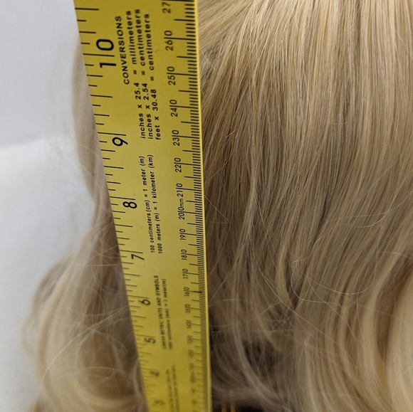 Women's 30" Wig Long  Blonde Cosplay Daily Party Waveyy Center Part Fited - Picture 7 of 16